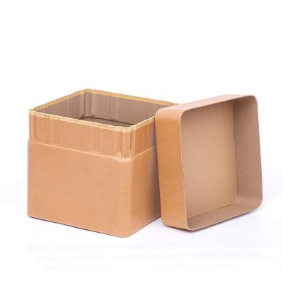 China Kraft Paper 280g Sealing Square Fiber Drum 10 Gallon Fiber Drum For Additives for sale