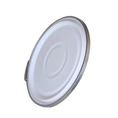 China 51cm Round Drum Lids White Plastic Lid For Fiber Drums And for sale