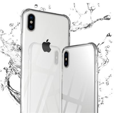 China 2020 New Shockproof Transparent Phone Case Tpu + Tempered Glass Materials For iPhone XS MAS for sale