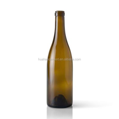 China 500ml/750ml Wine TOP GRADE BORDEAUX RED WINE BOTTLE GLASSBOTTLE MADE IN SHANDONG GREEN/BROWN COLOR for sale