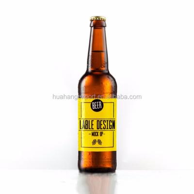 China HOT-SALE BEVERAGE PRODUCTS EMPPTY 330ML 500ML AMBER/BROWN GLASS BEER BOTTLE for sale