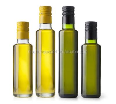 China High Quality Cooking Oil Durable Stored 100ml 200ml 250ml Square Antique Dark Green Olive Oil Bottle for sale