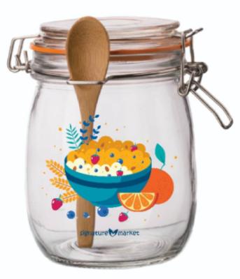 China glass food storage jar for sale