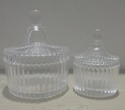 China Home Decoration Chinese Supplier Crystal Candle Jar With Lid For Scented Candle for sale