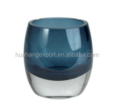 China Home Decoration Chinese Bulk Colorful Candle Jars Glass With Thick Bottom for sale