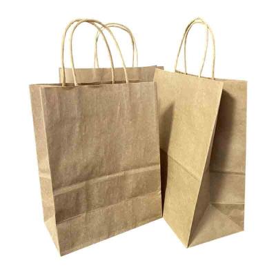 China Recycled Materials Customized Logo Handle Paper Shopping Bag for sale