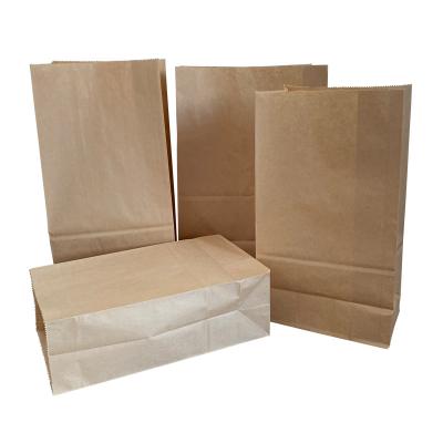 China Recyclable Food Grade Kraft Paper Bag Recycled Brown Kraft Paper Bag for sale