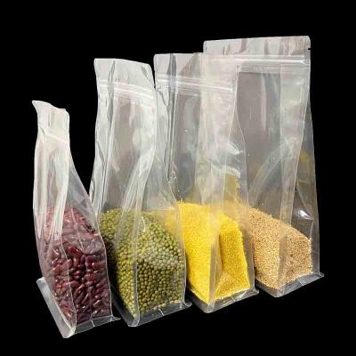 China Moisture Proof Transparent Ziplock Plastic Packaging Bags Clear Back Up Pocket for sale