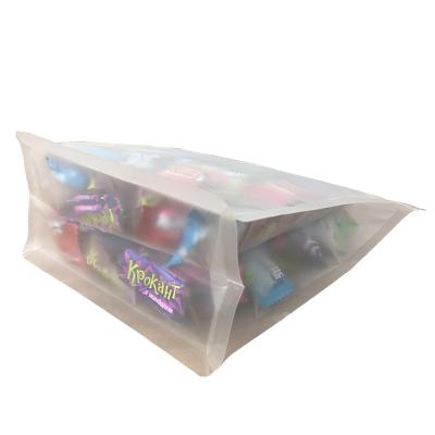 China Food Grade Moisture Proof Frosted Transparent Eight Side Sealed Self Seal Bag Packaging Bag for sale