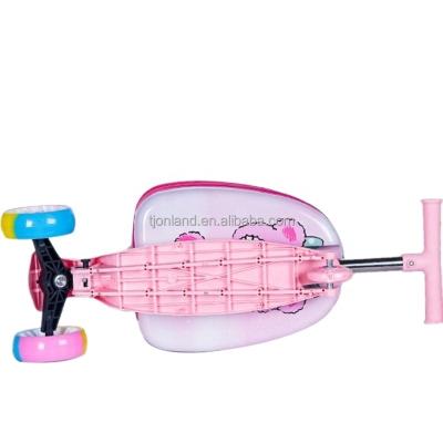 China Adjustable Handlebar Height New Pattern Pink Kids FOOT SCOOTER for sale