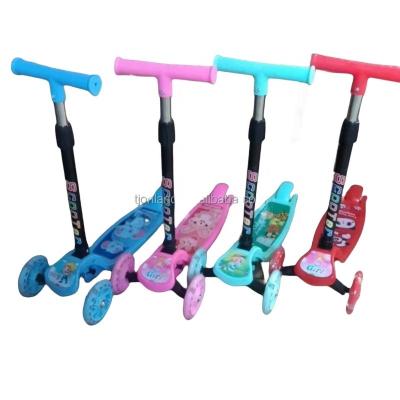 China Adjustable Handlebar Height High Quality Kid 3 Wheel Trix Delivery Scooter for sale