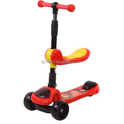 China Adjustable Handlebar Height china delivery cheap  sale freestyle foldable off-road 3 wheel self balancing sport car children scooter for kids for sale