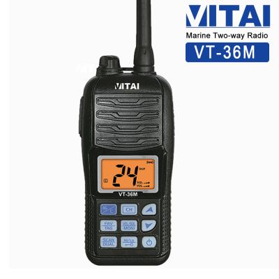 China Yes VITAI VT-36M Handheld VHF IP-X7 5W Single Band Marine Boat Radio for sale