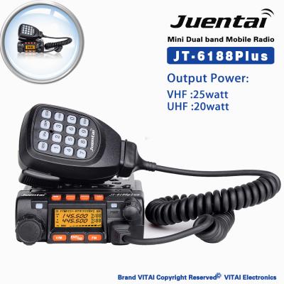 China Newcomer Juentai JT-6188 plus Mini Dual Band Dual Display and Standby Dual VHF136-174Mhz UHF400-480Mhz Mobile Radio JT-6188 for sale