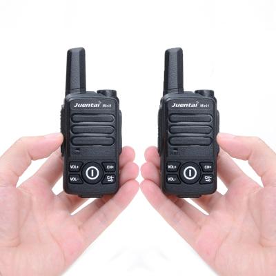 China Offer Two Way Pocket Radio JUENTAI Mini1 UHF 400-470MHz 16 CH 1.5W Mini Walkie Talkie For Kids for sale