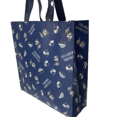 China Eco-friendly pp non woven shopping bag have a magic pocket for gift for sale