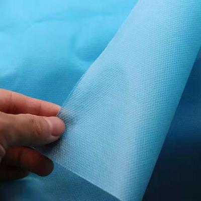 China Hot Selling New Ss Non Ss Non Blue Waterproof Polypropylene Rolls PP Material Woven Fabric For Medical Surgical for sale