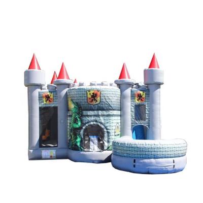 China Waterproof Commercial Combined House Kids Inflatable Bouncer Blow Up Air Dragon Jumping Castle for sale