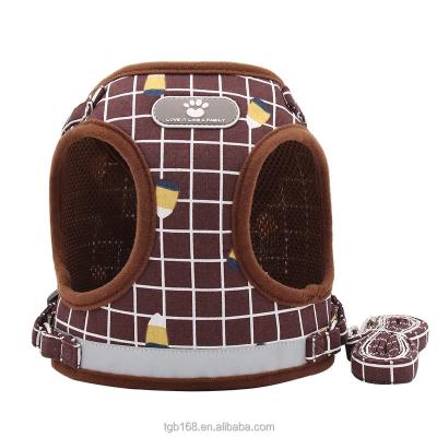 China Wholesale Suppliers Thoughtful Cat Dog Pet Breathable Cute Pet Harness And Leash for sale