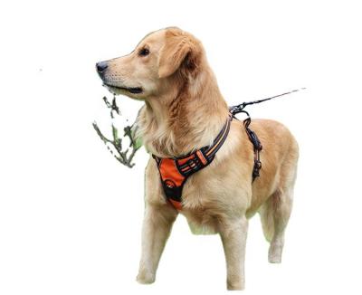 China Wholesale Custom Reflective Nylon Comfort Breathable Adjustable Soft No Tender 60Kg Dog Pulling Harness for sale