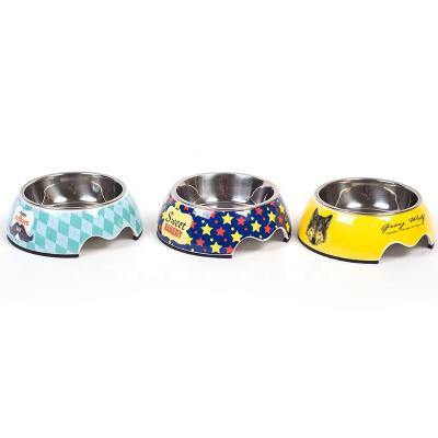 China Sustainable Wholesale Pet Suppliers Dog Travel Bowls Food Feeder Dog Stainless Steel Bowl for sale