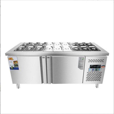 China Restaurant canteen hotel food shop salad bar refrigerator salad bar fridge material electric machine raw origin for sale