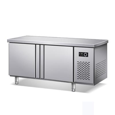 China Commercial restaurant canteen hotel food shop kitchen equipment restaurant work table refrigerator restaurant operating table for sale