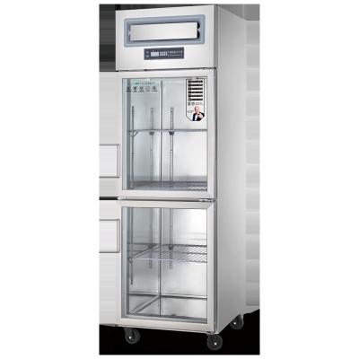 China Tampa vidro refrigerator freezer commercial kitchen refrigeration equipment commercial equipment freezer horizontal double door for sale