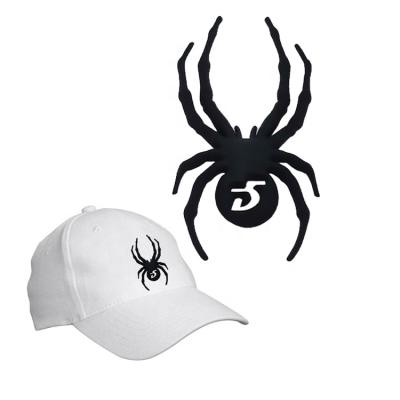 China Top quality custom washable 3d spider silicone heat transfer widely used embossing label for swimwear for sale