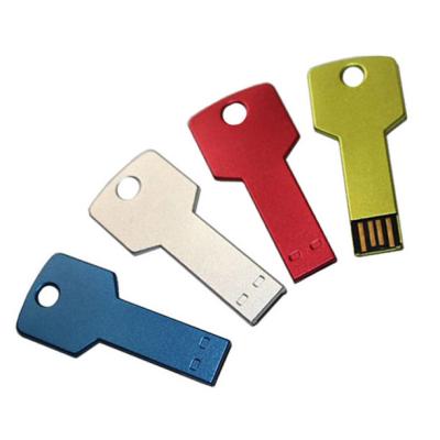 China Metal Key Shaped 2.0 USB Flashdisk Memory Flash Stick 4GB 8GB 16GB 32GB Custom PenDrive for sale