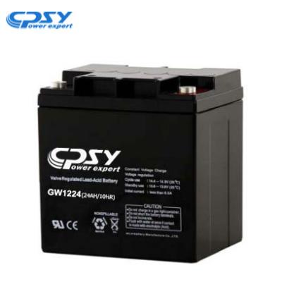 China Batería GW1224 de Exide de la capacidad del OEM 12V 24AH de la batería de Australia VRLA en venta