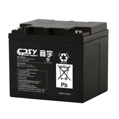 China 12v 38ah Battery For Ups Uninterrupted Power Supply 198*166*180mm Dimensions for sale