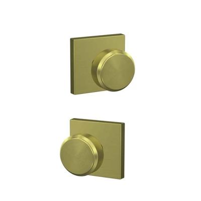 China Modern Bright Interior Gold Door Knobs Door Handles Oil Rubbed Bronze Quality Zinc Alloy Hardware High Security for sale