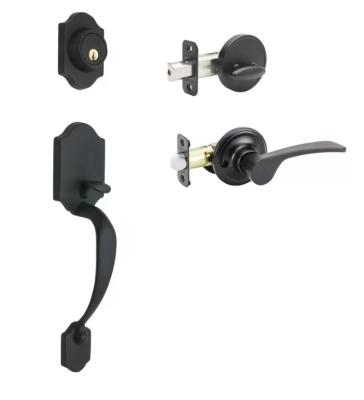 China Fashion Handleset with Single Cylinder Deadbolt and Door Lever and Fashion Rosette 70733 for sale