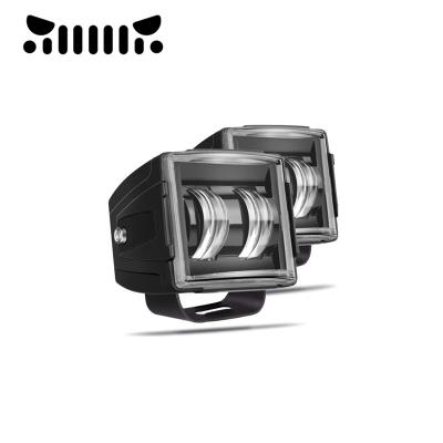 China Multifunction Fog lights White LED Universal Car Light 3inch 30w Running Light for jeep All car for sale