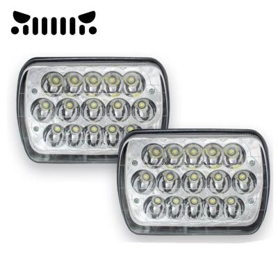 China 7 Inch 15 Inch 15 Lights 45W Headlight 4x4 5x7 Vehicle Cargo Truck Modified Headlight ATV for sale