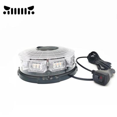 China 12-24V 24led Car Truck LED Warning Flash Beacon Strobe Emergency Light Police/School Bus Lamp For SUV UTV ATV 8 inch for sale