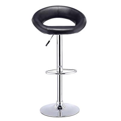 China Modern Classic Design Adjustable Swivel PU Seat Bar Stool for sale