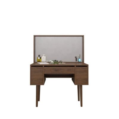 China Modern Simple Modern Bedroom Furniture Dressing Table Makeup With Mirror Wood Dressing Table for sale