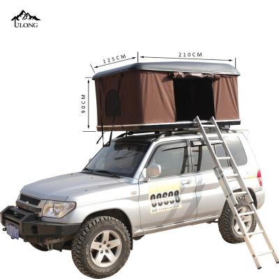 China Outdoor travel hiking ulong camping for sale waterproof hard shell car roof canvas tent top box with annex for sale