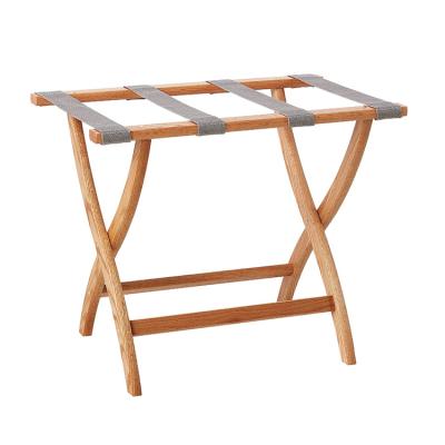 China Hotel Eco-friendly Modern Guest Room Wooden Folding Luggage Rack Luxury Luggage Rack For Hotel Room for sale