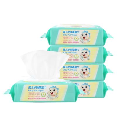 China Wet Wipes Skin Care OEM Wet Wipes Bead Spunlace Embossing Nonwoven Wet Wipes Factory for sale