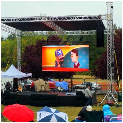 China IP65 Outdoor Waterproof Outdoor Screen 500X1000mm 128x256Pixel SMD RGB Full Color LED Display Panels for sale