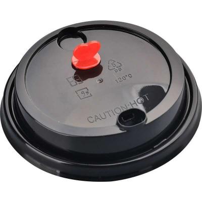 China 62mm/78mm/90mm/115mm Cobertura de café para o branco/preto PP plástico tampas de sorvete Cobertura de xícara de café à venda