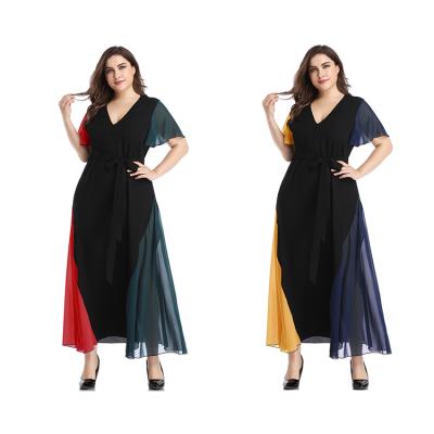 China 2021 Ladies Maxi Casual Women Clothing Plus Size Breathable Summer Multi Colored Dress Long for sale