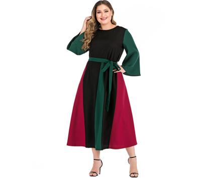 China Spring Breathable Custom Logo High Quality Fashion Female Elegant Casual Women Plus Size Dress for sale