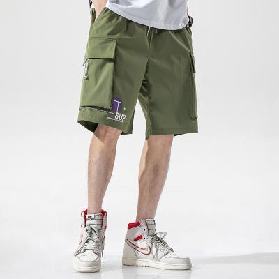 China Custom Drawstring Polyester Loose Casual Mens Summer Pocket Cargo Breathable Shorts for sale