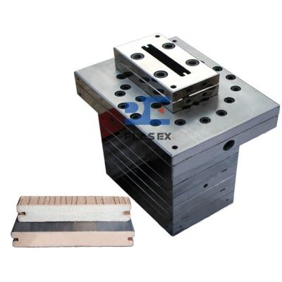 China Exterior Decoration All Around Wood Plastic Coextrusion Mold PE Floor Board WPC Co-Extrusion Die Head for sale