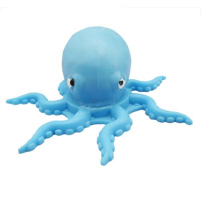 China Widely Used D-211 Children Toys Toy Animal Sea Life Blue TPR Autism Anti Strain Squishy Octopus Educational Cube Squeeze for sale