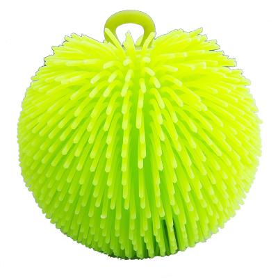 China Game For Fun R-261 TPR Outer Size Diameter 18cm Inflatable Anti-stress Fluffy Ball With String for sale